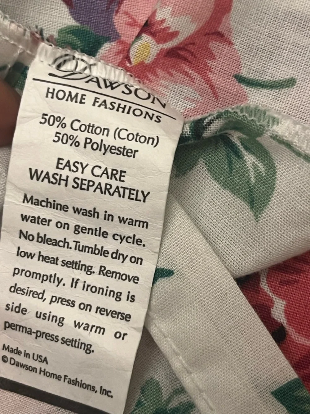 Floral Vintage Shower curtain Panel - Red, Purple & Green Flowers